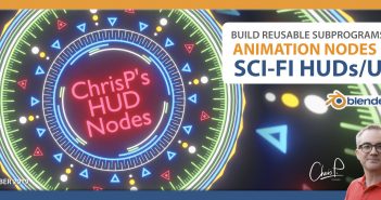 Let's create reusable subprograms in Animation Nodes for Sci-Fi HUDs!