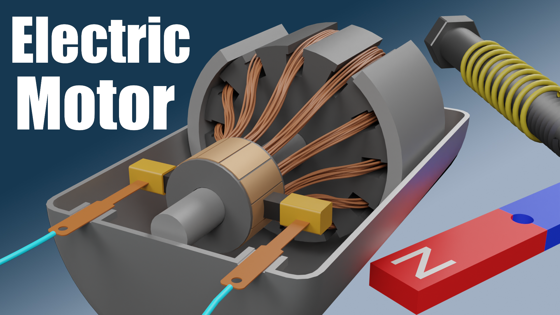 Video How does an Electric Motor work? BlenderNation